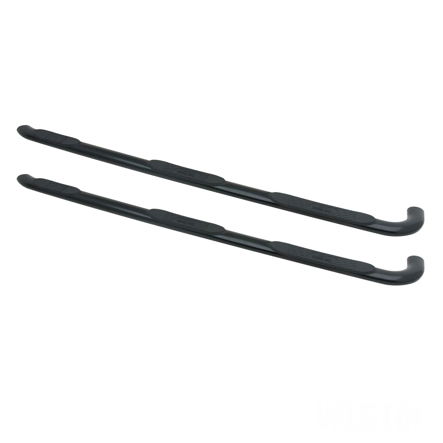 Westin 24 - 54565 2015 - 2019 GMC Sierra 2500/3500 HD Platinum 4 in. Oval Wheel - to - Wheel Nerf Step Bars - 72 in. Long - Rugged Truck Gear