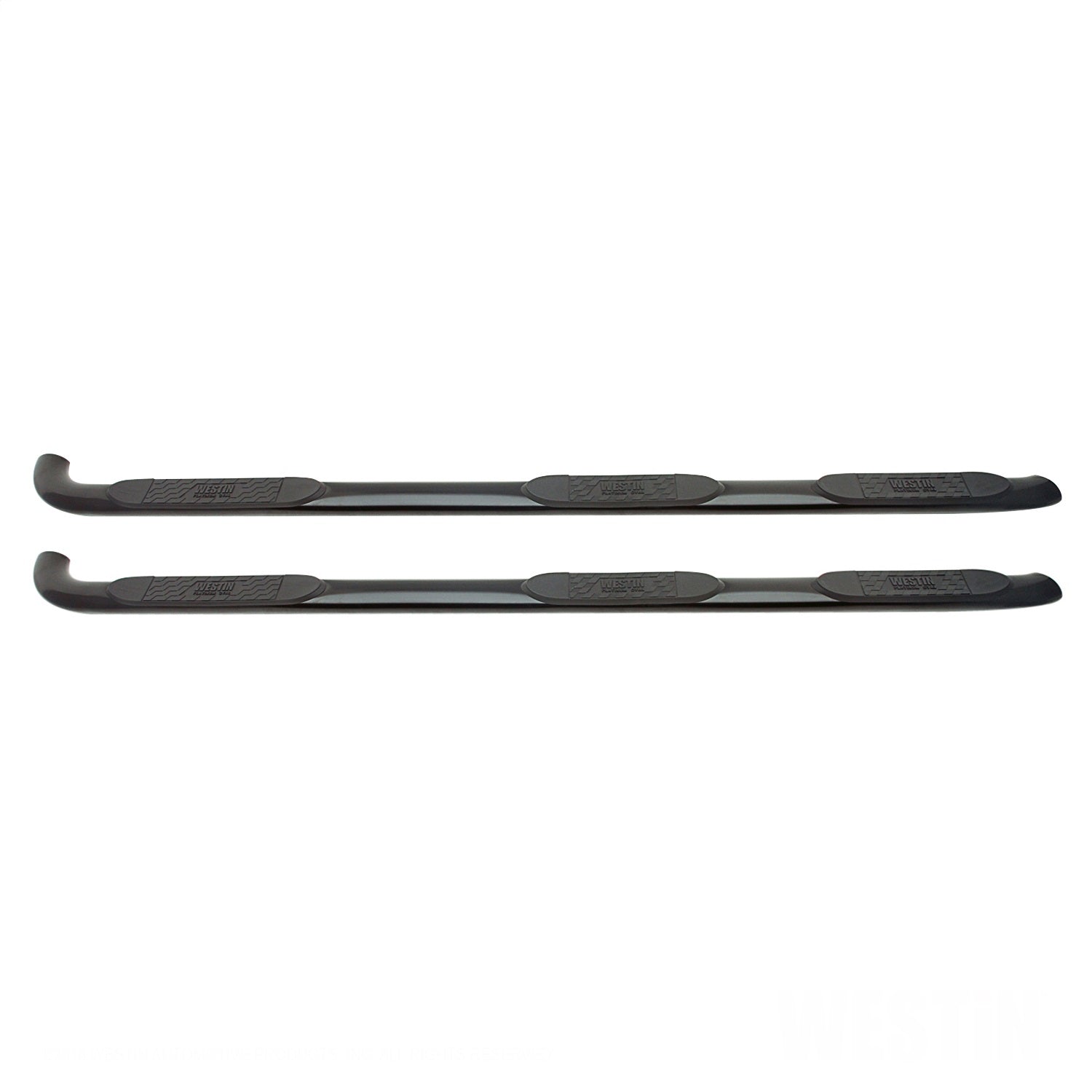 Westin 24 - 54565 2015 - 2019 GMC Sierra 2500/3500 HD Platinum 4 in. Oval Wheel - to - Wheel Nerf Step Bars - 72 in. Long - Rugged Truck Gear