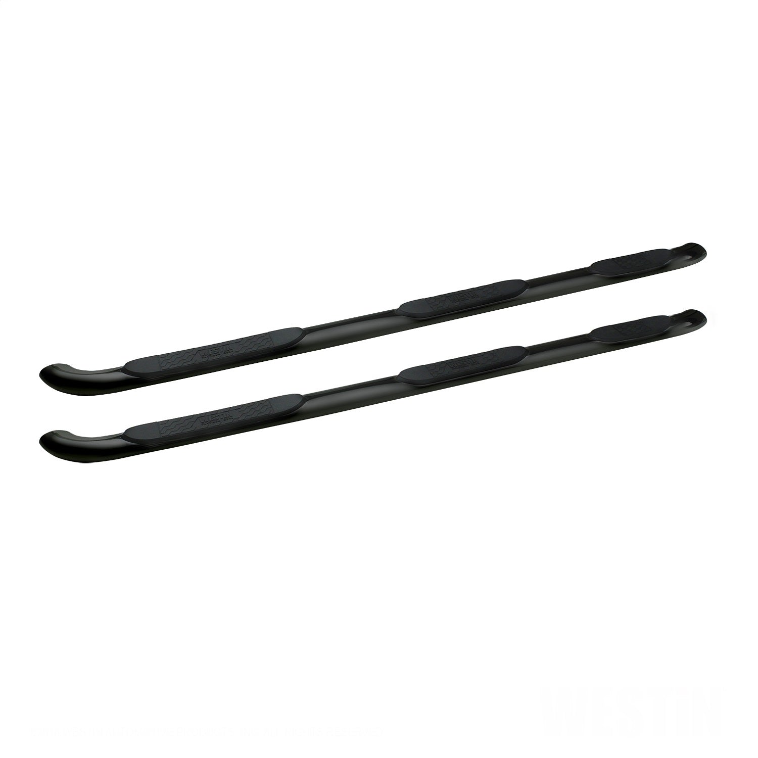 Westin 24 - 54565 2015 - 2019 GMC Sierra 2500/3500 HD Platinum 4 in. Oval Wheel - to - Wheel Nerf Step Bars - 72 in. Long - Rugged Truck Gear