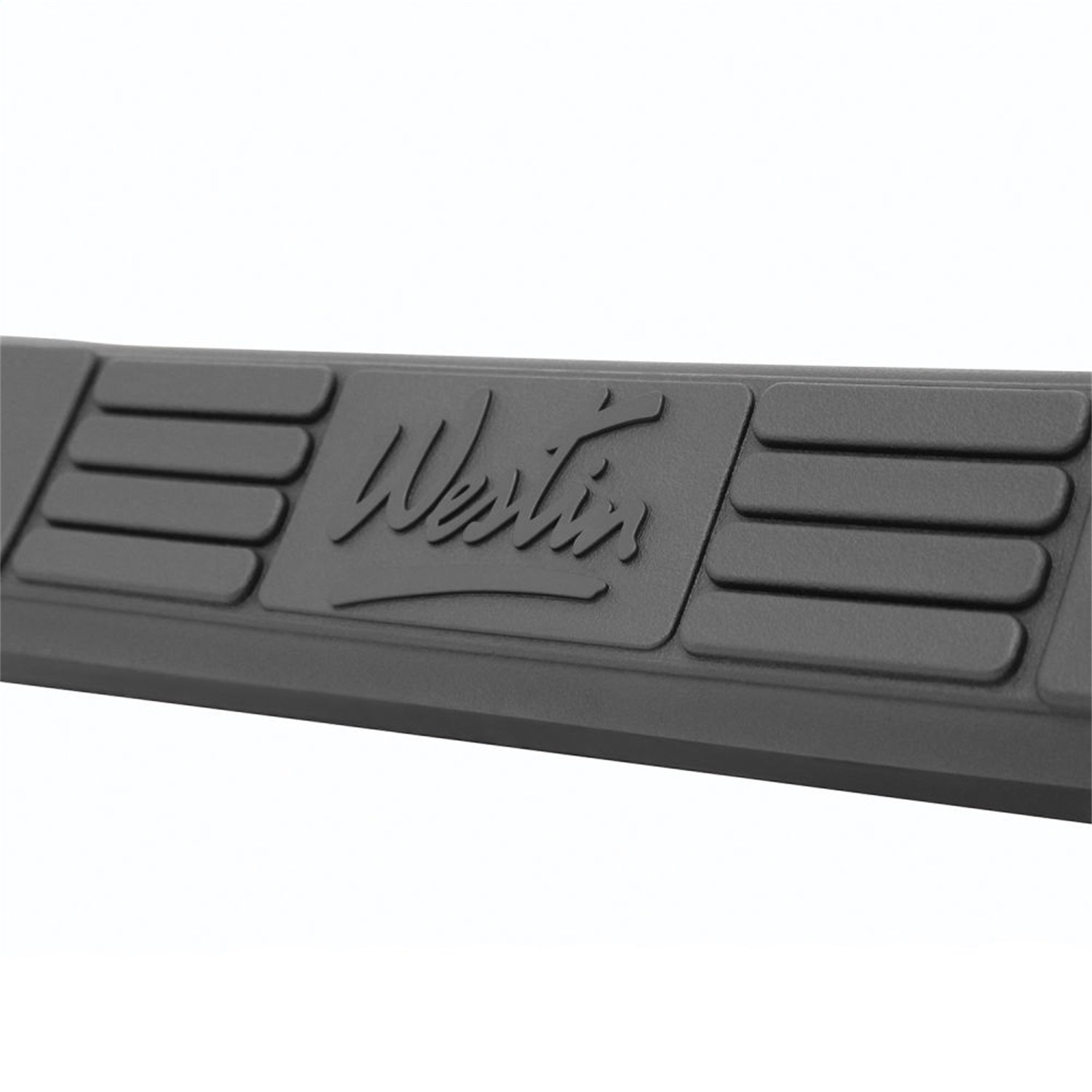 Westin 25 - 3545 2010 - 2024 Dodge Ram 2500/3500 Signature 3 in. Round Nerf Step Bars - Single Step Pad - 85 in. Long - Rugged Truck Gear