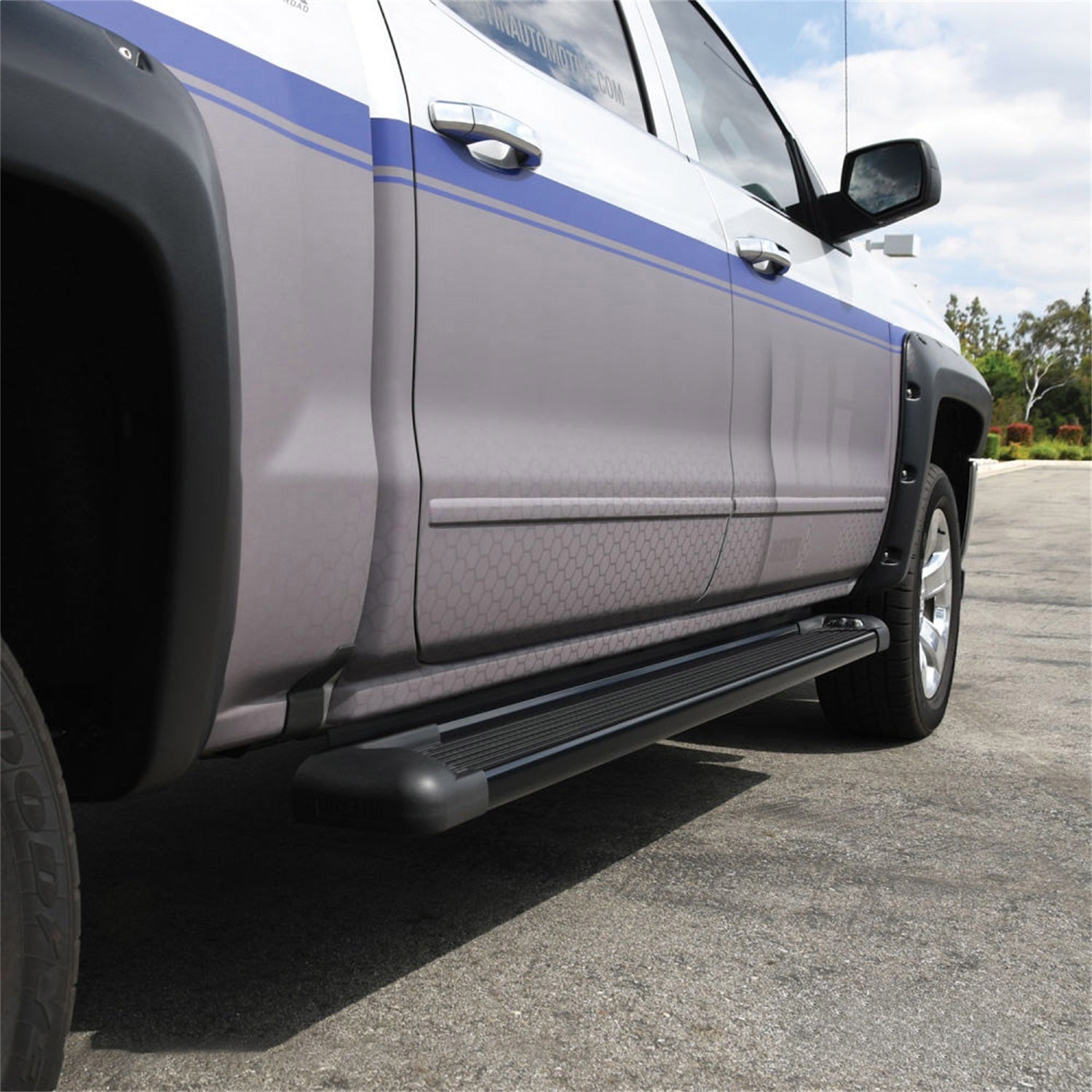 Westin 27 - 65755 2007 - 2018 Chevy Silverado 1500 SG6 LED Running Boards - 85.5 in. Long - Rugged Truck Gear