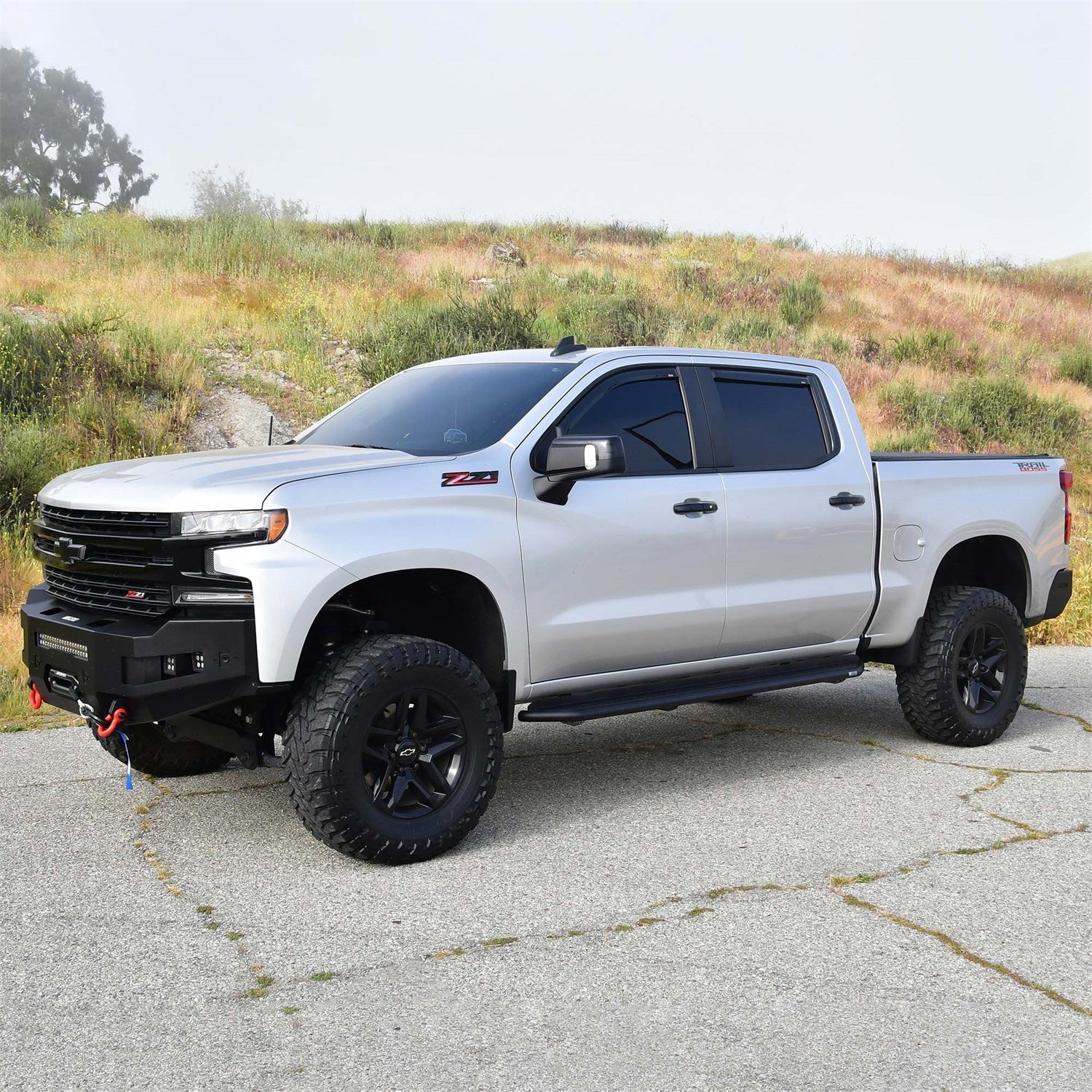 Westin 28 - 31275 2019 - 2024 Chevy Silverado 1500 Outlaw Running Boards - 72 in. Long - Rugged Truck Gear