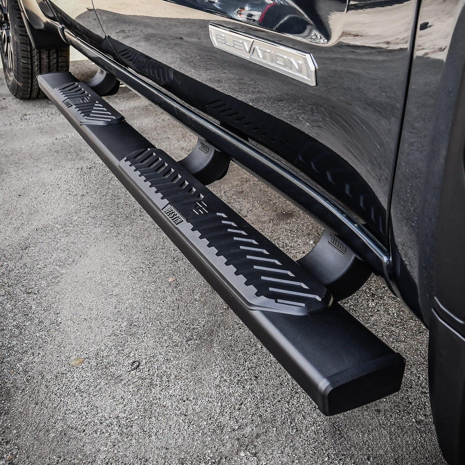 Westin 28 - 51265 2019 - 2024 GMC Sierra 1500 R5 5 in. Nerf Step Bars - 77 in. Long - Rugged Truck Gear
