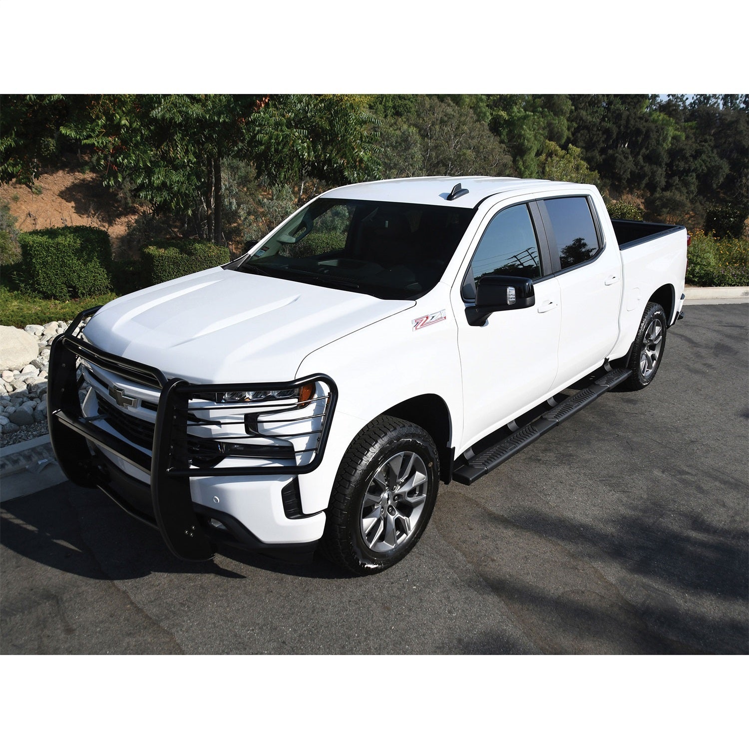 Westin 28 - 534685 2019 - 2023 GMC Sierra 1500 R5 M - Series 5 in. Wheel - to - Wheel Nerf Step Bars - 97 in. Long - Rugged Truck Gear
