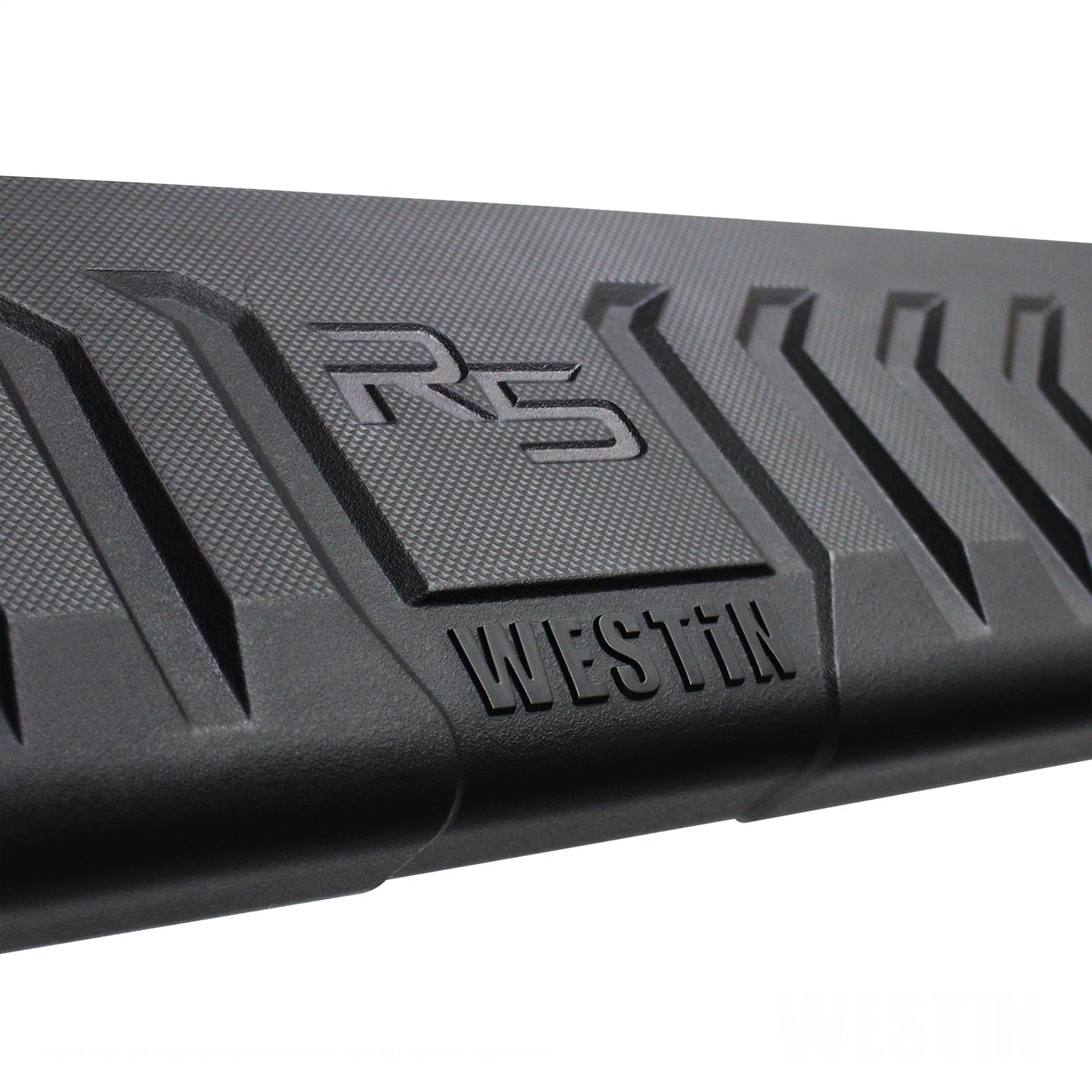 Westin 28 - 534685 2019 - 2023 GMC Sierra 1500 R5 M - Series 5 in. Wheel - to - Wheel Nerf Step Bars - 97 in. Long - Rugged Truck Gear