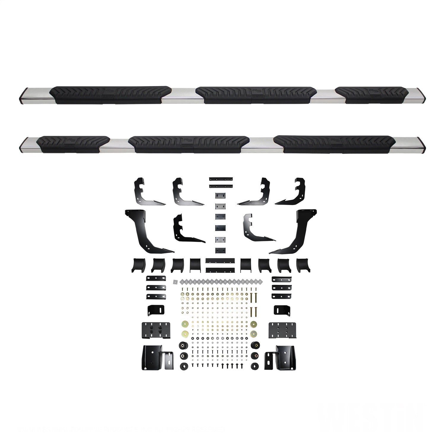Westin 28 - 534700 2019 - 2023 Dodge Ram 1500 R5 M - Series 5 in. Wheel - to - Wheel Nerf Step Bars - 72 in. Long - Rugged Truck Gear
