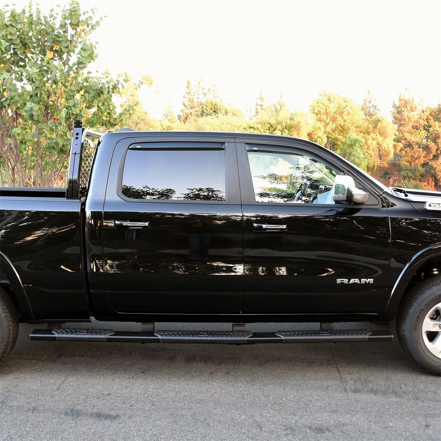Westin 28 - 534705 2019 - 2023 Dodge Ram 1500 R5 M - Series 5 in. Wheel - to - Wheel Nerf Step Bars - 72 in. Long - Rugged Truck Gear