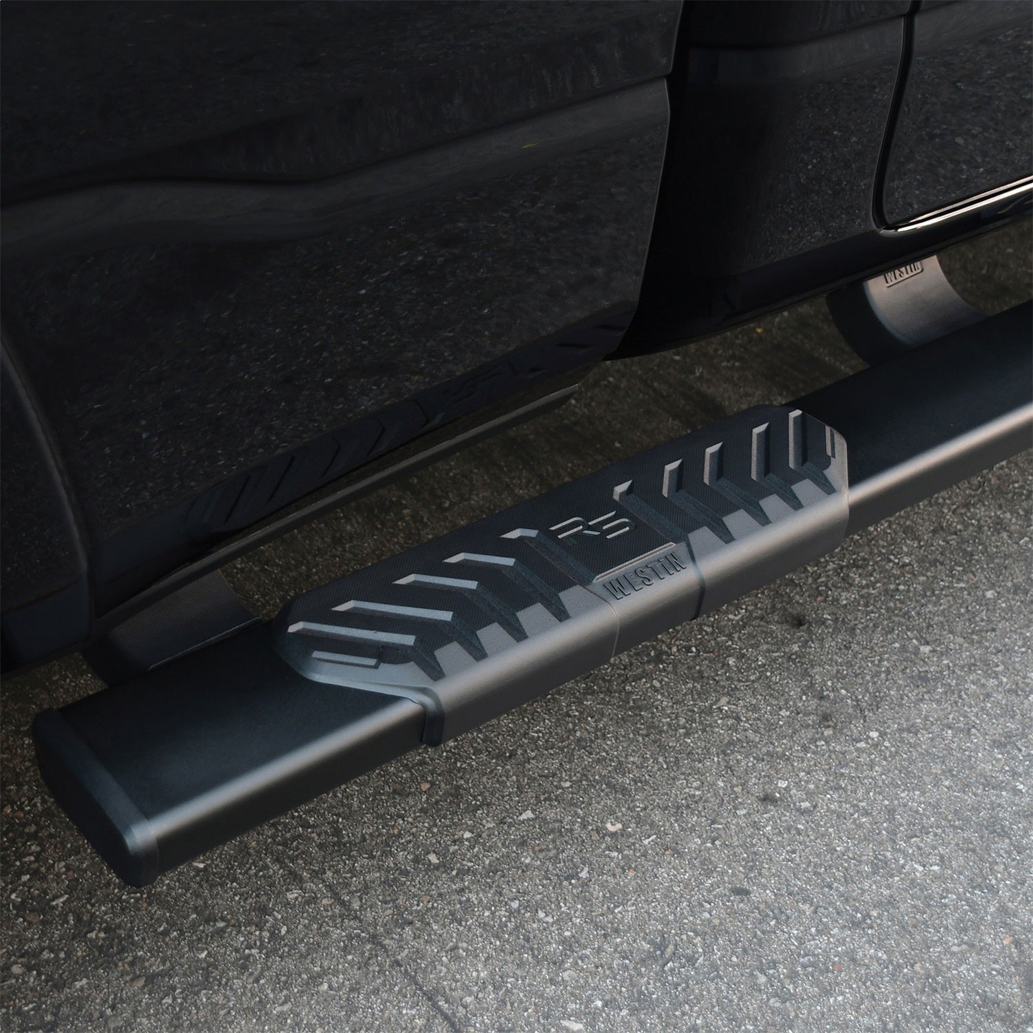 Westin 28 - 534705 2019 - 2023 Dodge Ram 1500 R5 M - Series 5 in. Wheel - to - Wheel Nerf Step Bars - 72 in. Long - Rugged Truck Gear