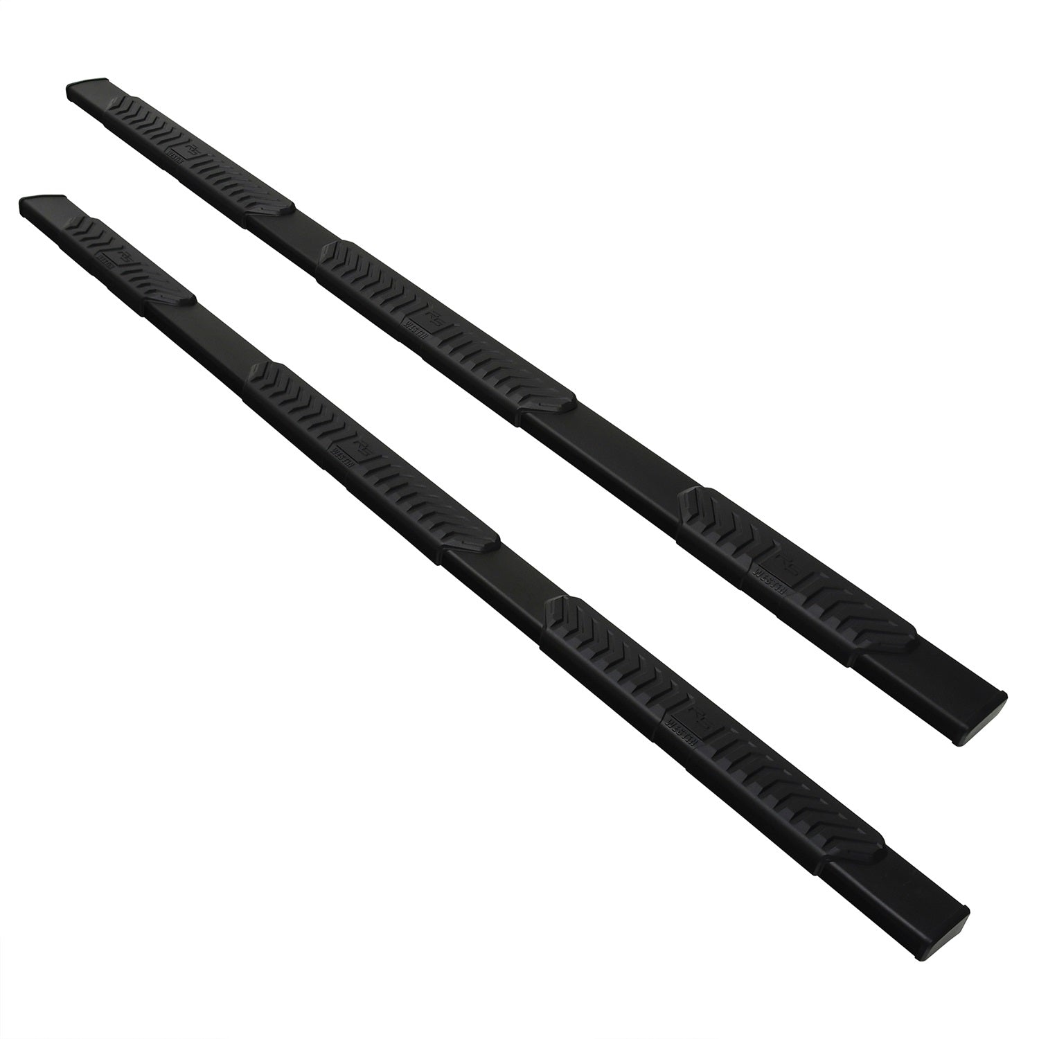 Westin 28 - 534725 2019 - 2023 Dodge Ram 1500 R5 M - Series 5 in. Wheel - to - Wheel Nerf Step Bars - 72 in. Long - Rugged Truck Gear