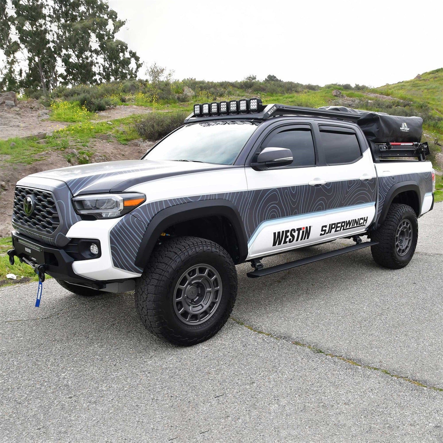 Westin 29 - 22775 2005 - 2023 Toyota Tacoma Pro - e Electric Running Boards - 70 in. Long - Rugged Truck Gear