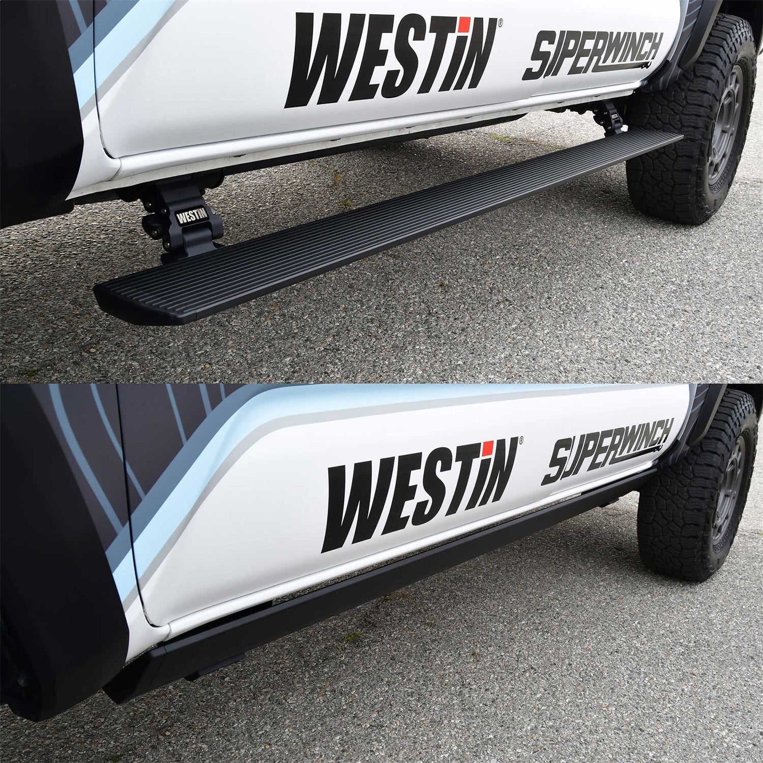 Westin 29 - 22775 2005 - 2023 Toyota Tacoma Pro - e Electric Running Boards - 70 in. Long - Rugged Truck Gear
