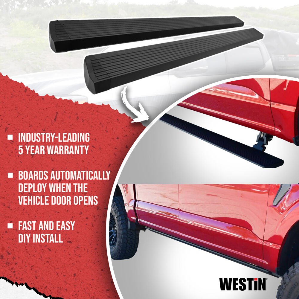 Westin 29 - 23565 2010 - 2023 Dodge Ram 2500/3500 Pro - e Electric Running Boards - 72 in. Long - Rugged Truck Gear