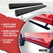 Westin 29 - 23565 2010 - 2023 Dodge Ram 2500/3500 Pro - e Electric Running Boards - 72 in. Long - Rugged Truck Gear