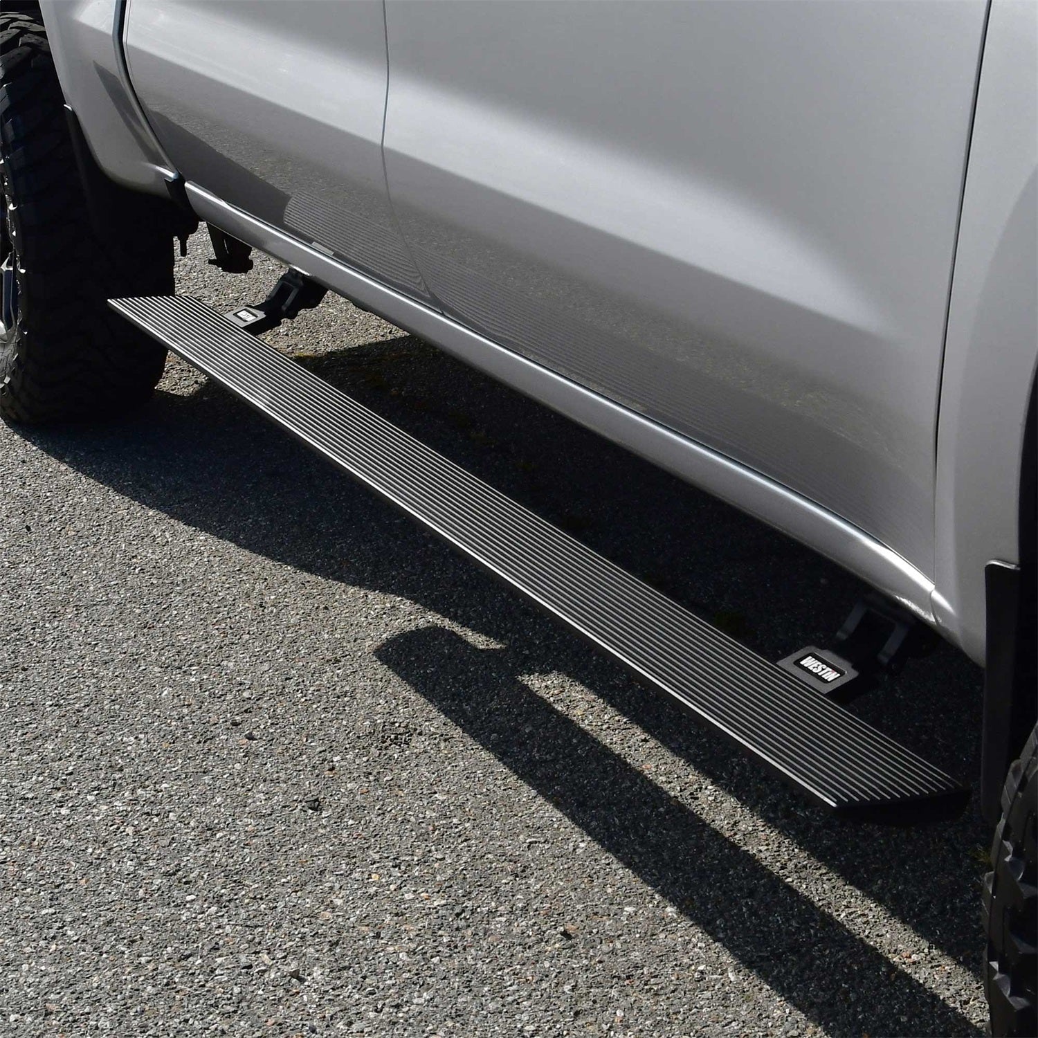 Westin 29 - 24135 2019 - 2023 Chevy Silverado 1500 Pro - e Electric Running Boards - 72 in. Long - Rugged Truck Gear