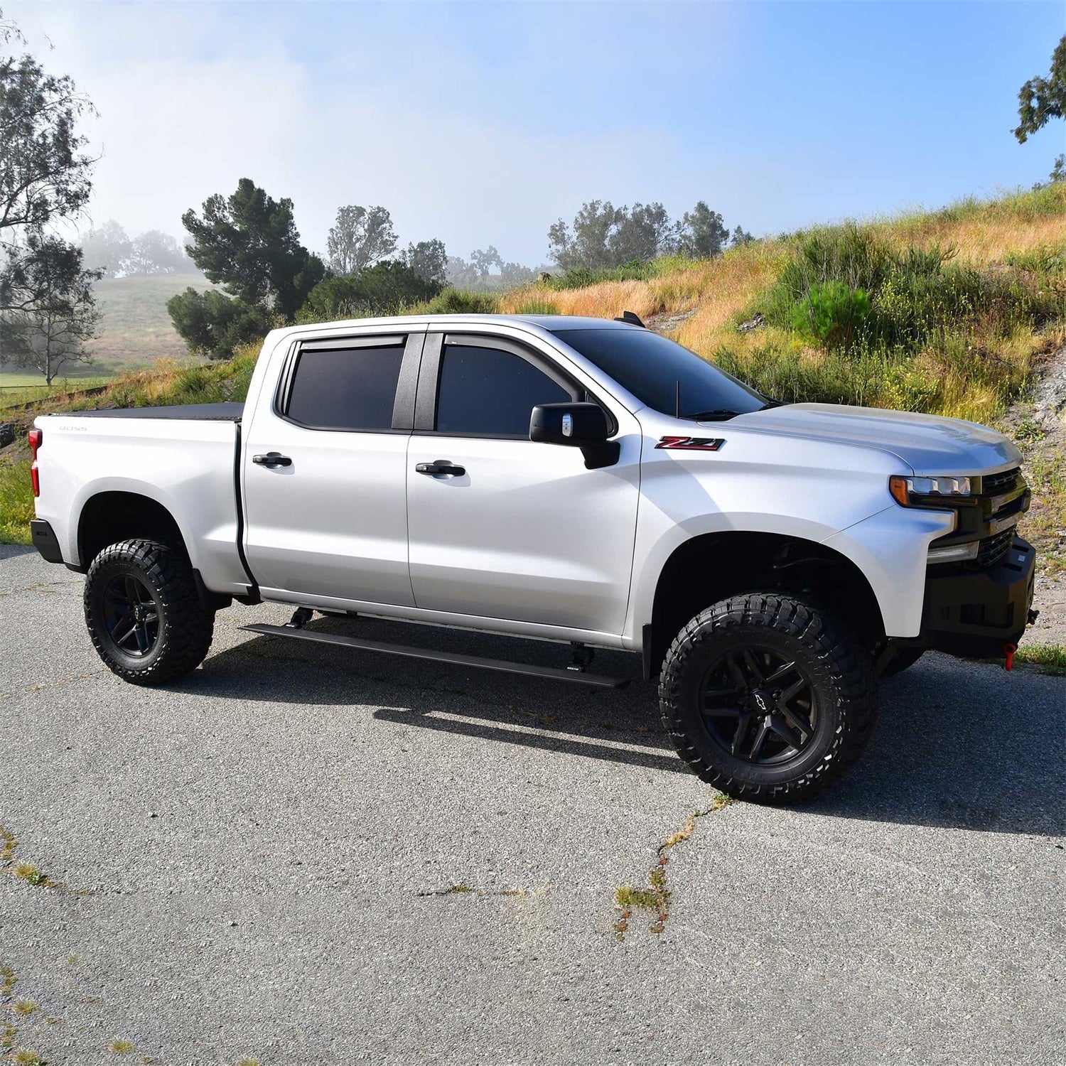 Westin 29 - 24135 2019 - 2023 Chevy Silverado 1500 Pro - e Electric Running Boards - 72 in. Long - Rugged Truck Gear