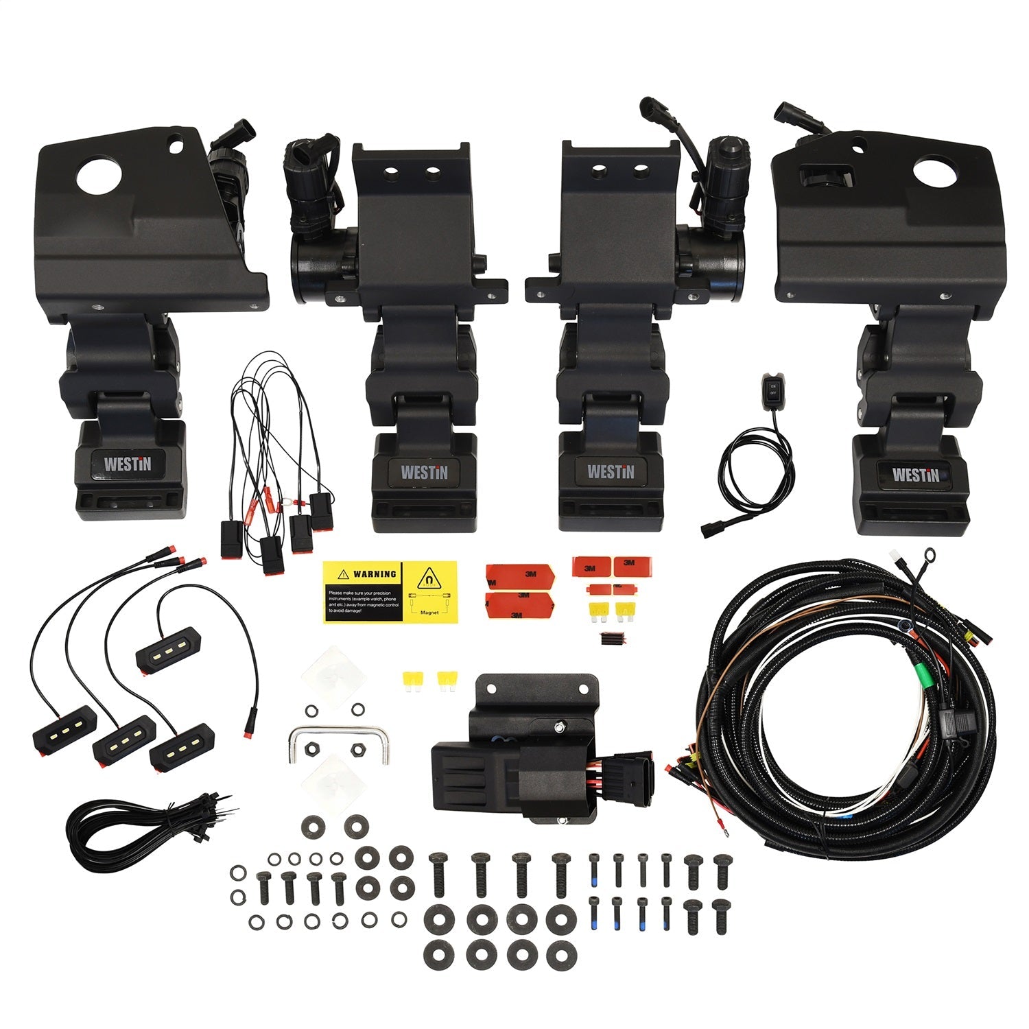 Westin 29 - 24185 2021 - 2023 Ford Bronco Pro - e Electric Running Boards - 72 in. Long - Rugged Truck Gear