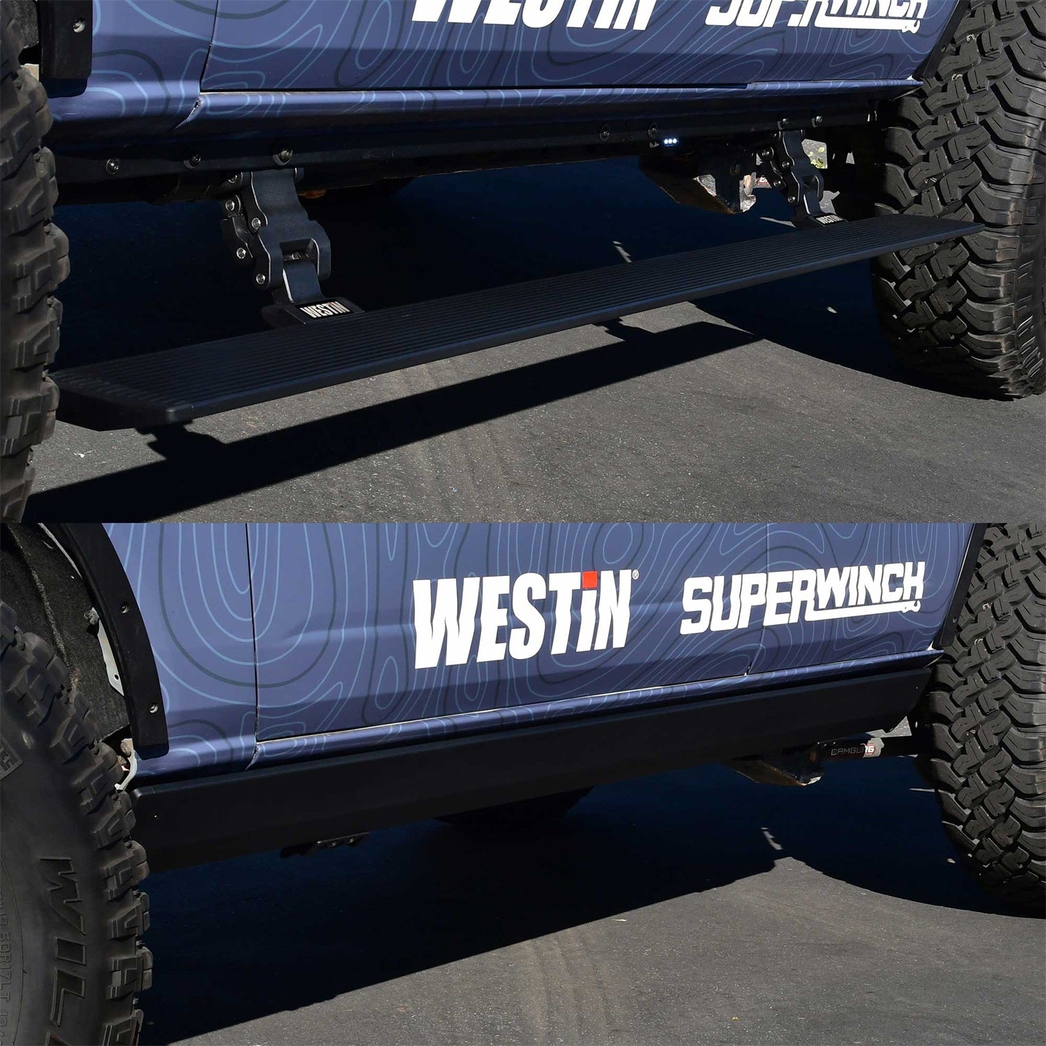 Westin 29 - 24195 2021 - 2023 Ford Bronco Pro - e Electric Running Boards - 72 in. Long - Rugged Truck Gear