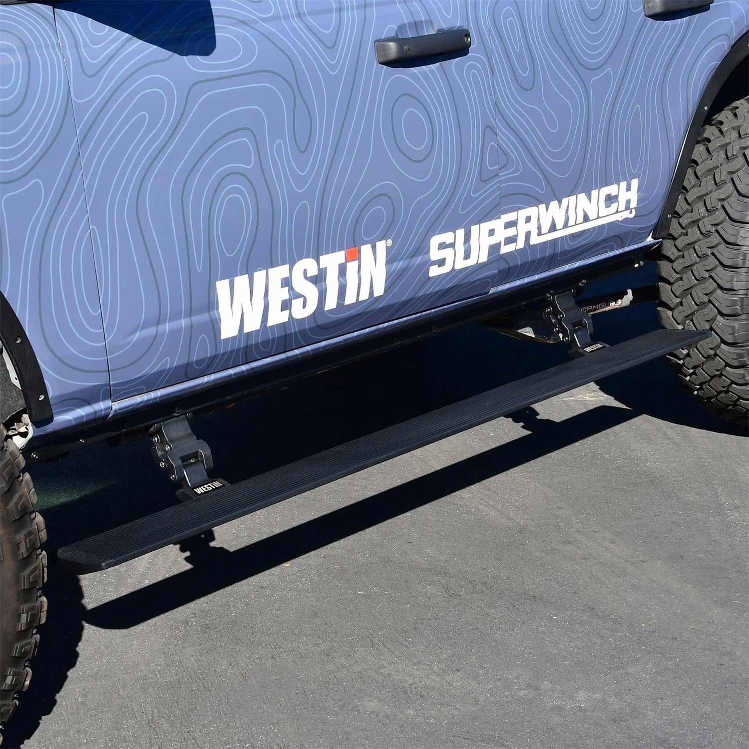 Westin 29 - 24195 2021 - 2023 Ford Bronco Pro - e Electric Running Boards - 72 in. Long - Rugged Truck Gear