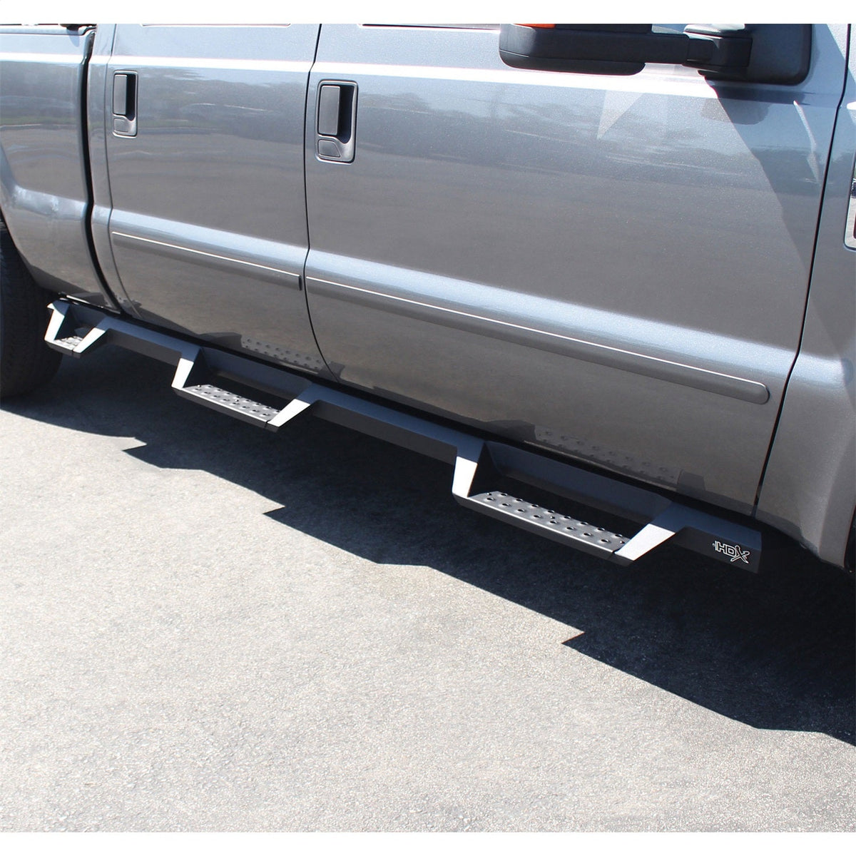 Westin 56 - 534015 1999 - 2016 Ford F250/F350 Super Duty HDX Drop Wheel - to - Wheel Nerf Step Bars - 80 in. Long - Rugged Truck Gear