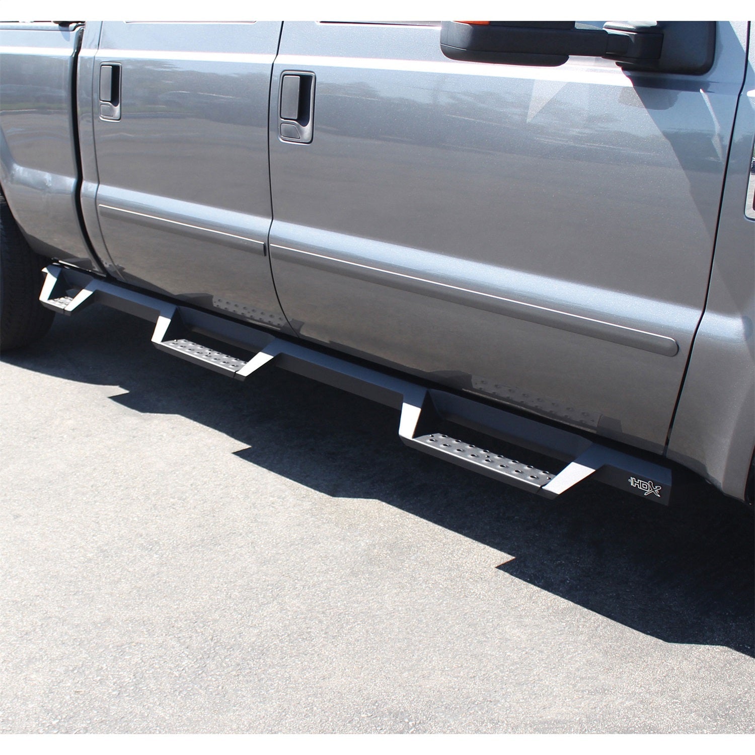 Westin 56 - 534015 1999 - 2016 Ford F250/F350 Super Duty HDX Drop Wheel - to - Wheel Nerf Step Bars - 80 in. Long - Rugged Truck Gear