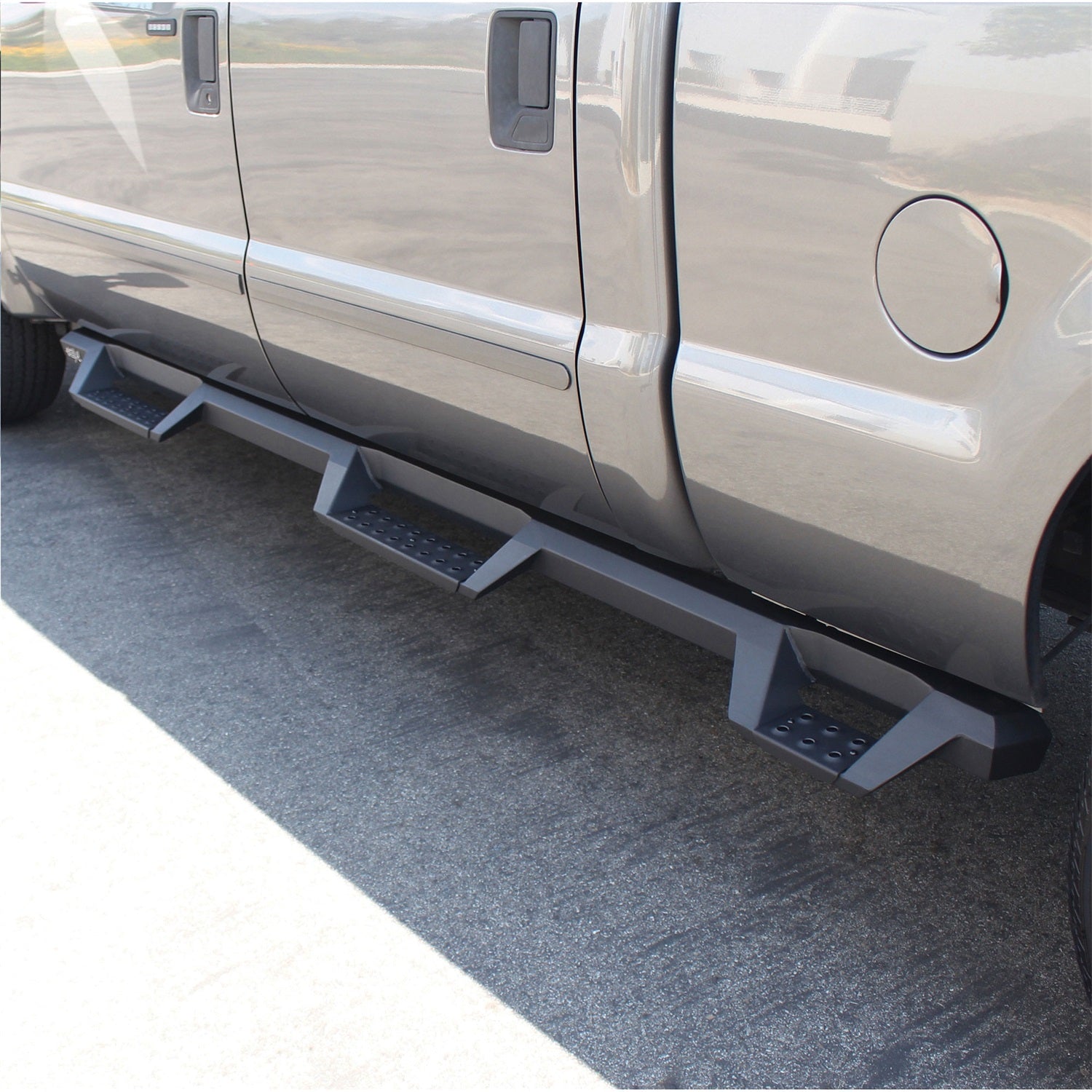 Westin 56 - 534015 1999 - 2016 Ford F250/F350 Super Duty HDX Drop Wheel - to - Wheel Nerf Step Bars - 80 in. Long - Rugged Truck Gear