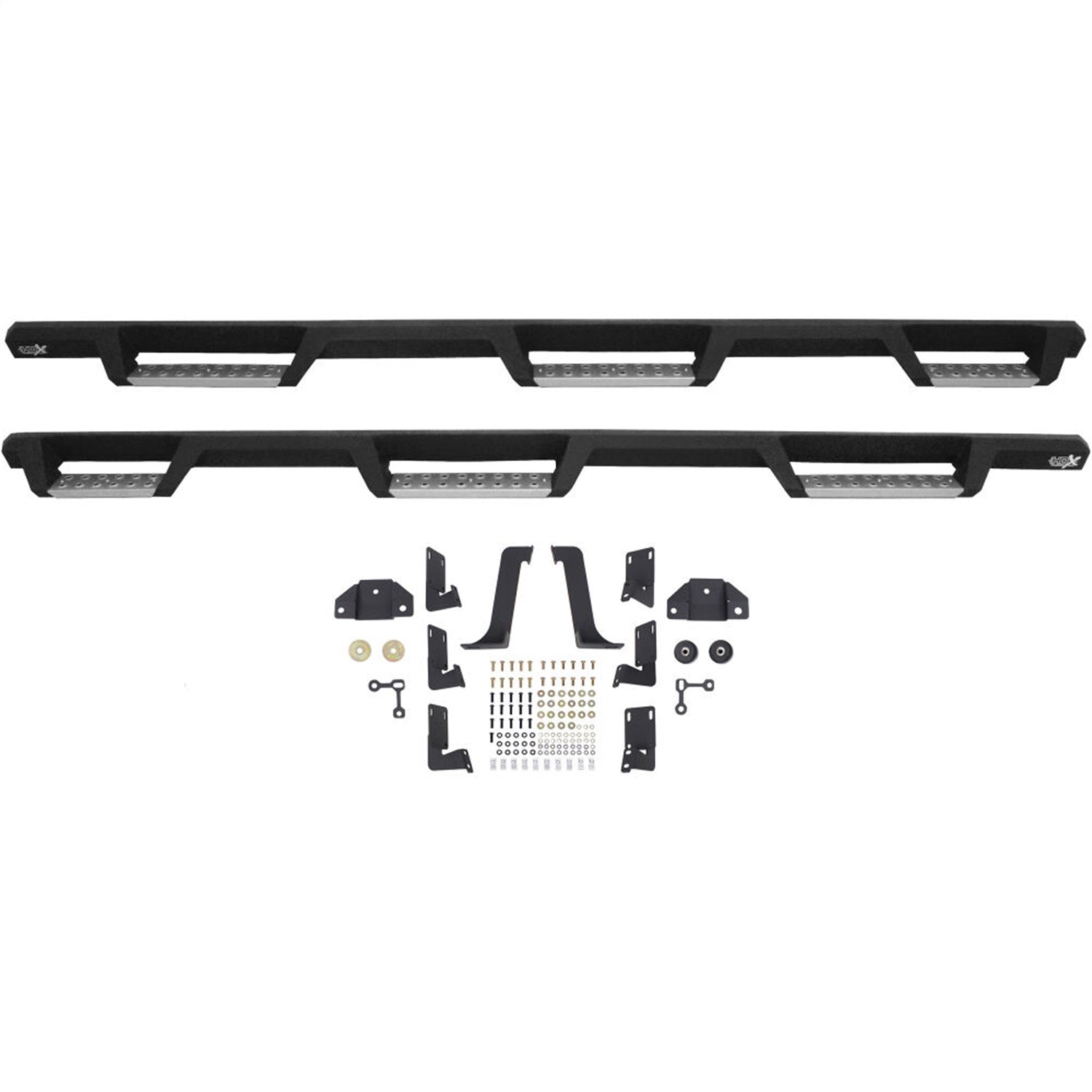 Westin 56 - 5340152 1999 - 2016 Ford F250/F350 Super Duty HDX Stainless Drop Wheel - to - Wheel Nerf Step Bars - 80 in. Long - Rugged Truck Gear