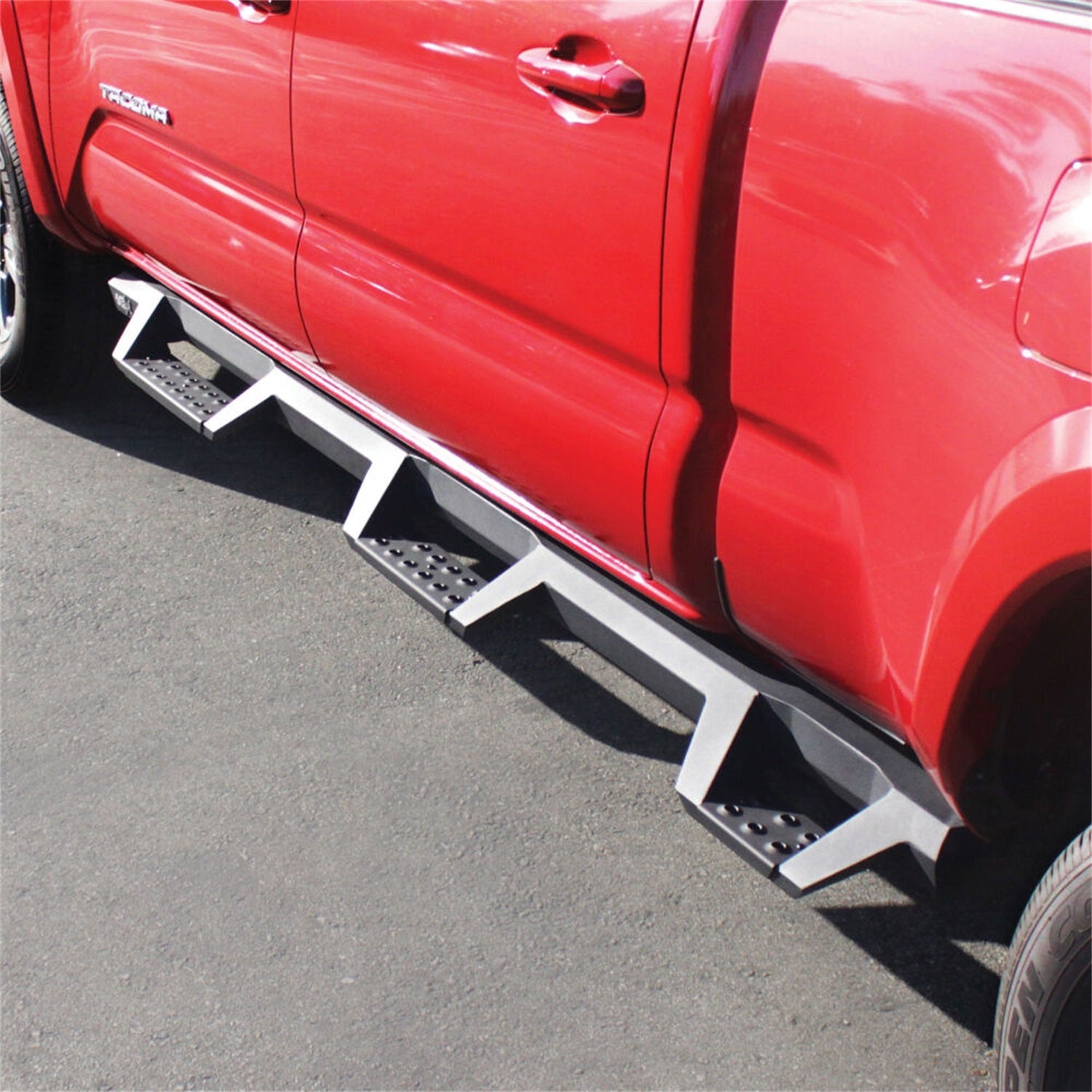 Westin 56 - 534185 2016 - 2023 Toyota Tacoma HDX Drop Wheel - to - Wheel Nerf Step Bars - Rugged Truck Gear