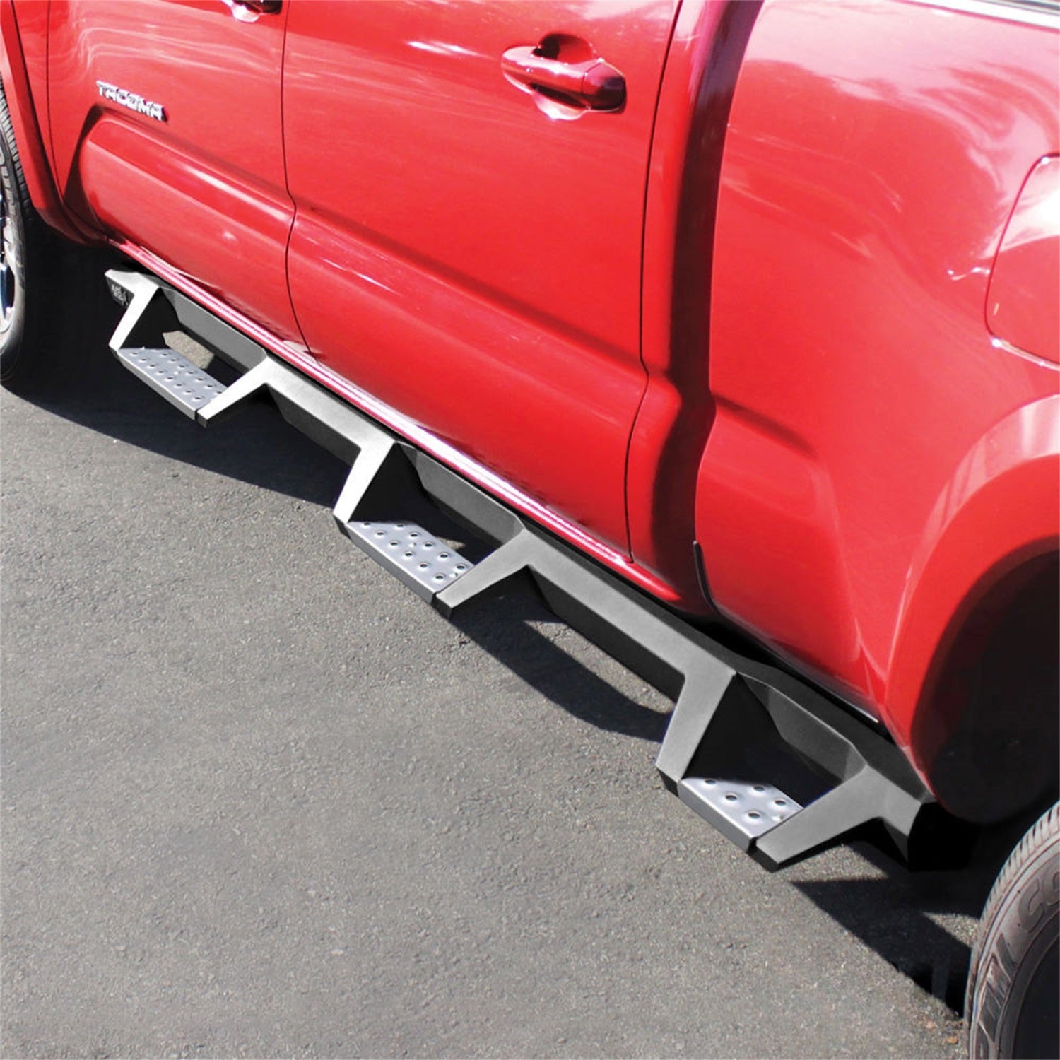 Westin 56 - 5341852 2016 - 2023 Toyota Tacoma HDX Stainless Drop Wheel - to - Wheel Nerf Step Bars - Rugged Truck Gear