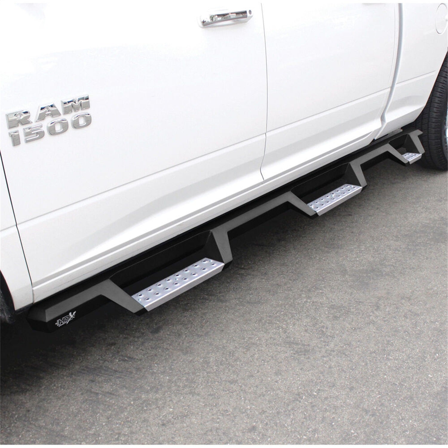 Westin 56 - 5343252 2009 - 2010 Dodge Ram 1500 HDX Stainless Drop Wheel - to - Wheel Nerf Step Bars - 72 in. Long - Rugged Truck Gear