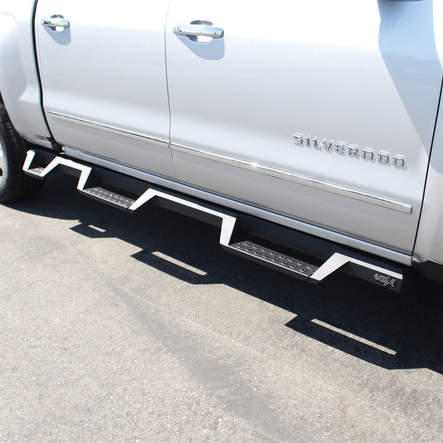 Westin 56 - 534565 2007 - 2018 GMC Sierra 1500 HDX Drop Wheel - to - Wheel Nerf Step Bars - 80 in. Long - Rugged Truck Gear