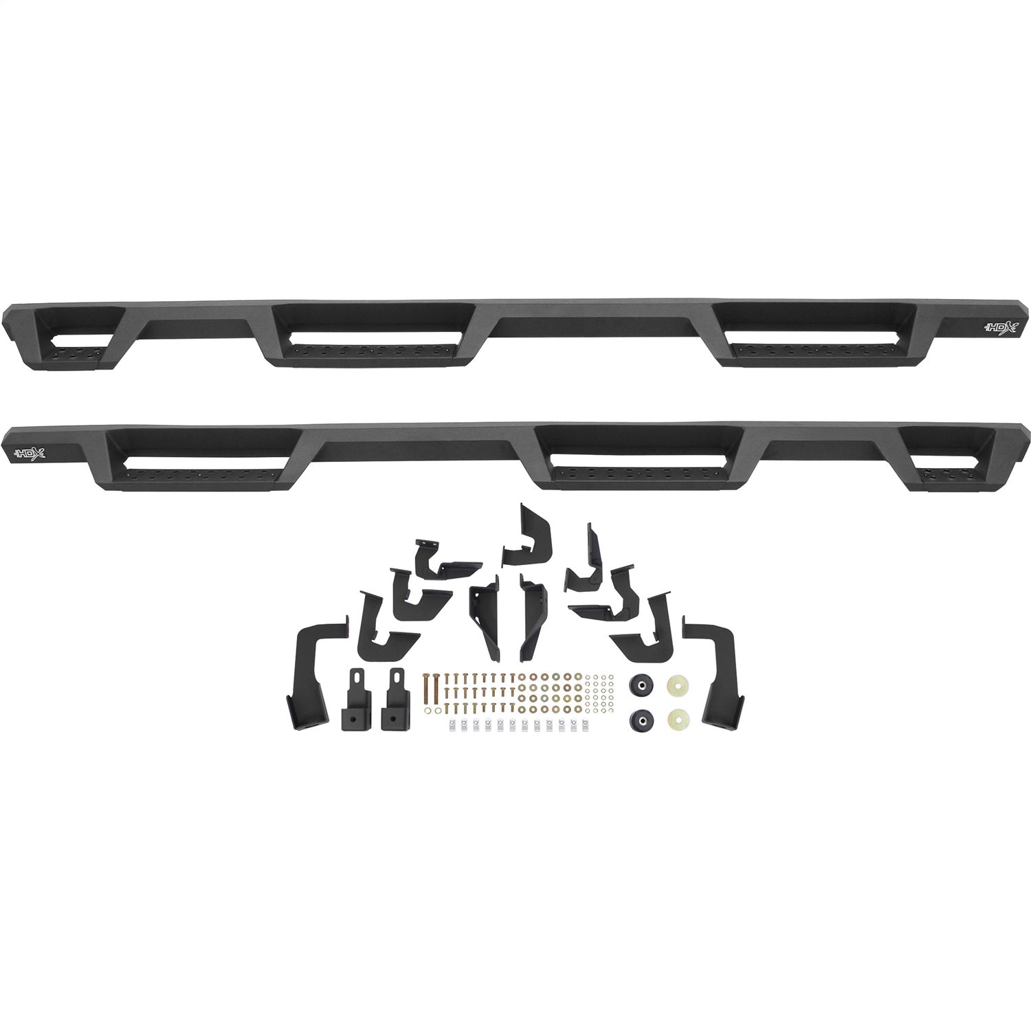 Westin 56 - 534565 2007 - 2018 GMC Sierra 1500 HDX Drop Wheel - to - Wheel Nerf Step Bars - 80 in. Long - Rugged Truck Gear