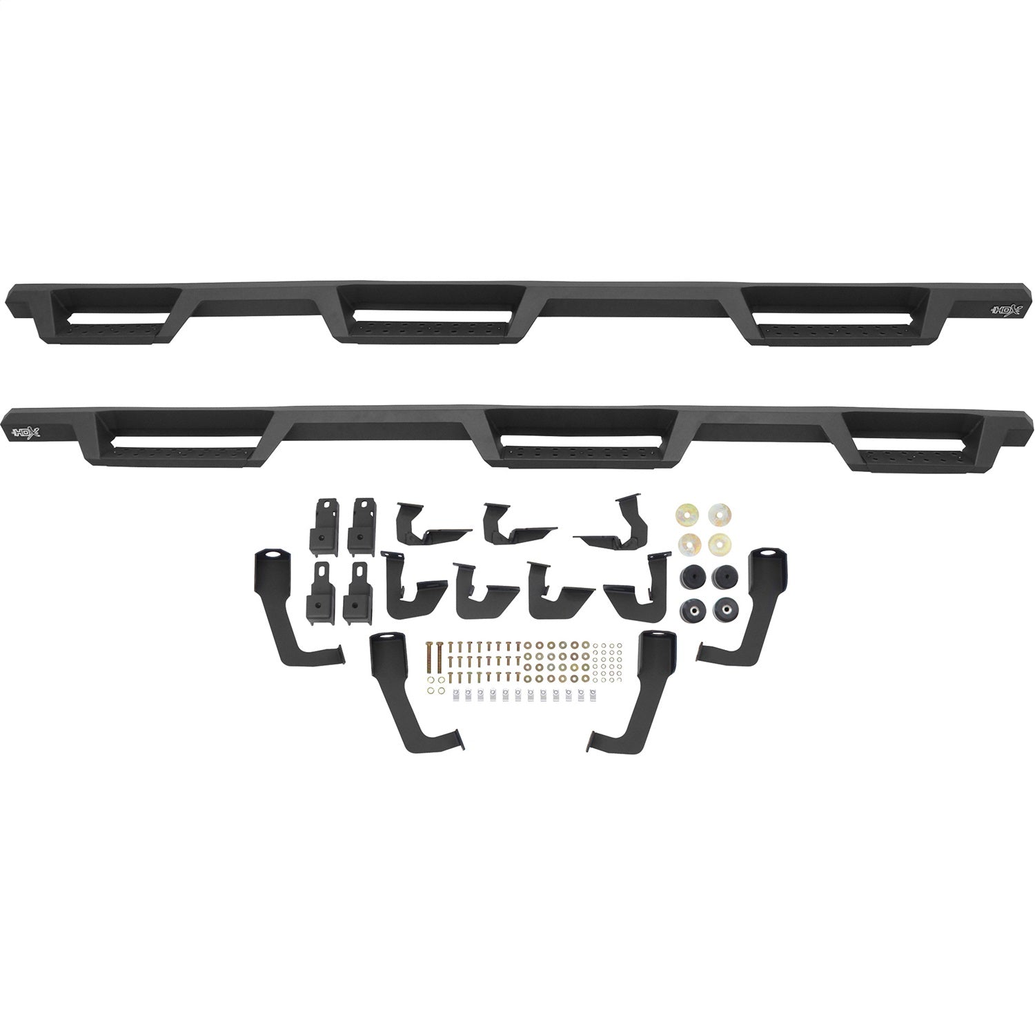 Westin 56 - 534575 2007 - 2018 GMC Sierra 1500 HDX Drop Wheel - to - Wheel Nerf Step Bars - 80 in. Long - Rugged Truck Gear