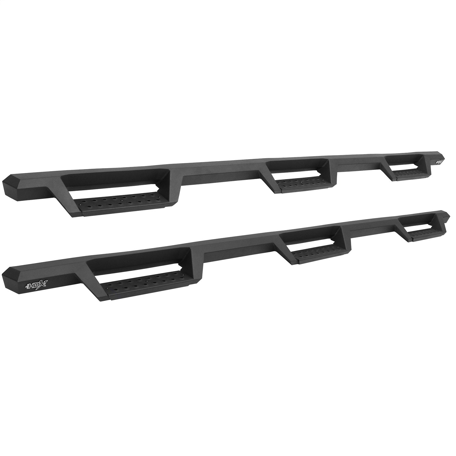 Westin 56 - 534585 2007 - 2019 Chevy Silverado 2500/3500 HD HDX Drop Wheel - to - Wheel Nerf Step Bars - 80 in. Long - Rugged Truck Gear