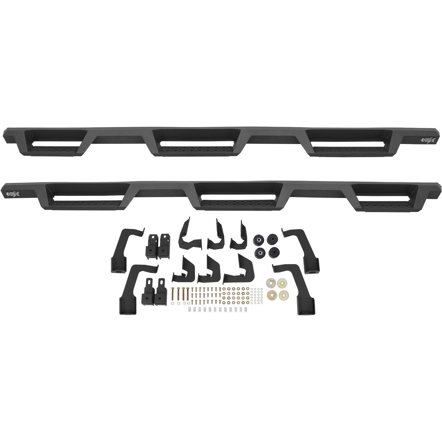Westin 56 - 534595 2015 - 2019 GMC Sierra 2500/3500 HD HDX Drop Wheel - to - Wheel Nerf Step Bars - 72 in. Long - Rugged Truck Gear
