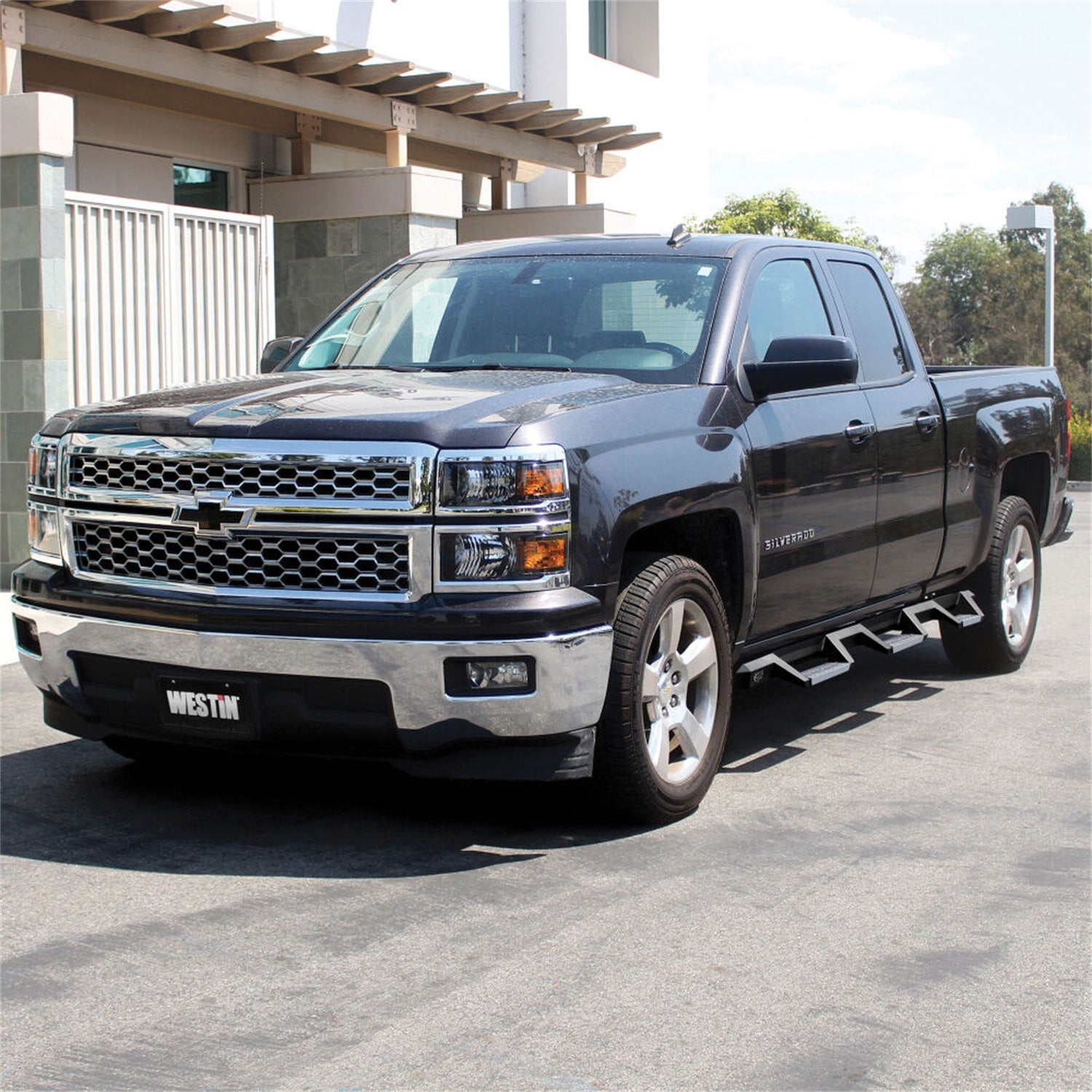 Westin 56 - 5345952 2015 - 2019 GMC Sierra 2500/3500 HD HDX Stainless Drop Wheel - to - Wheel Nerf Step Bars - 72 in. Long - Rugged Truck Gear