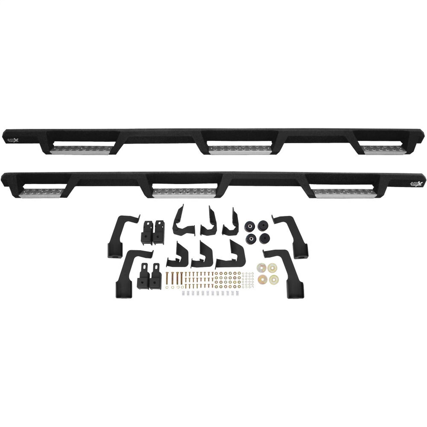 Westin 56 - 5345952 2015 - 2019 GMC Sierra 2500/3500 HD HDX Stainless Drop Wheel - to - Wheel Nerf Step Bars - 72 in. Long - Rugged Truck Gear