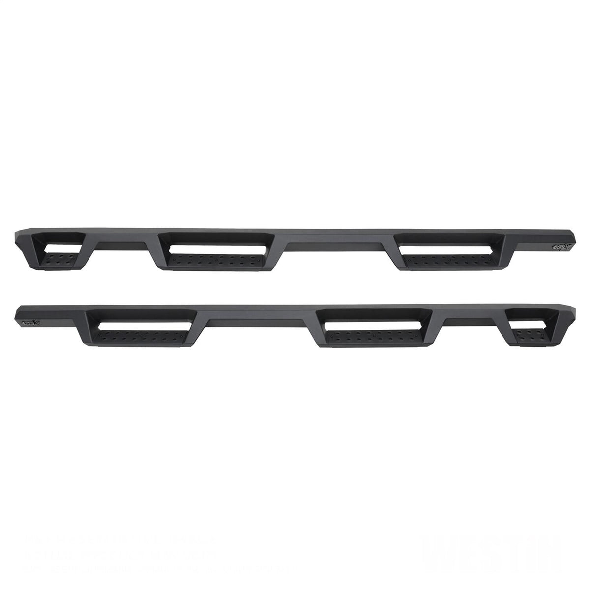 Westin 56 - 534695 2019 - 2023 Chevy Silverado 1500 HDX Drop Wheel - to - Wheel Nerf Step Bars - 72 in. Long - Rugged Truck Gear