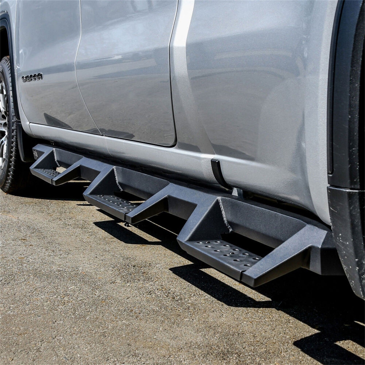 Westin 56 - 534715 2019 - 2023 GMC Sierra 1500 HDX Drop Wheel - to - Wheel Nerf Step Bars - 72 in. Long - Rugged Truck Gear