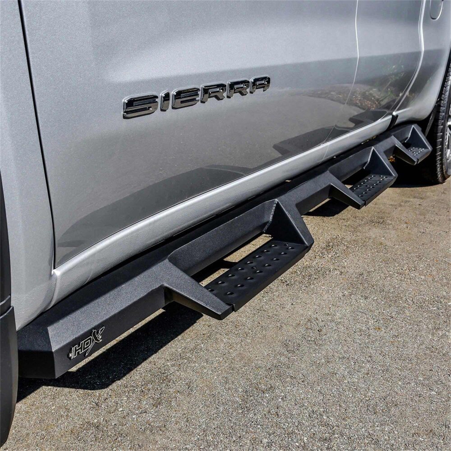 Westin 56 - 534715 2019 - 2023 GMC Sierra 1500 HDX Drop Wheel - to - Wheel Nerf Step Bars - 72 in. Long - Rugged Truck Gear