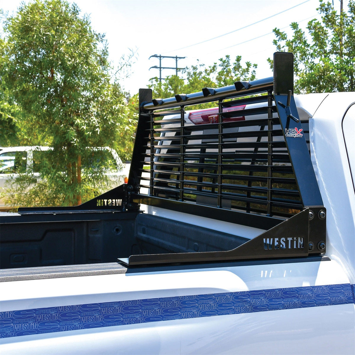 Westin 57 - 8025 1999 - 2023 GMC Sierra 2500/3500 HD HD Headache Rack - Black - Rugged Truck Gear