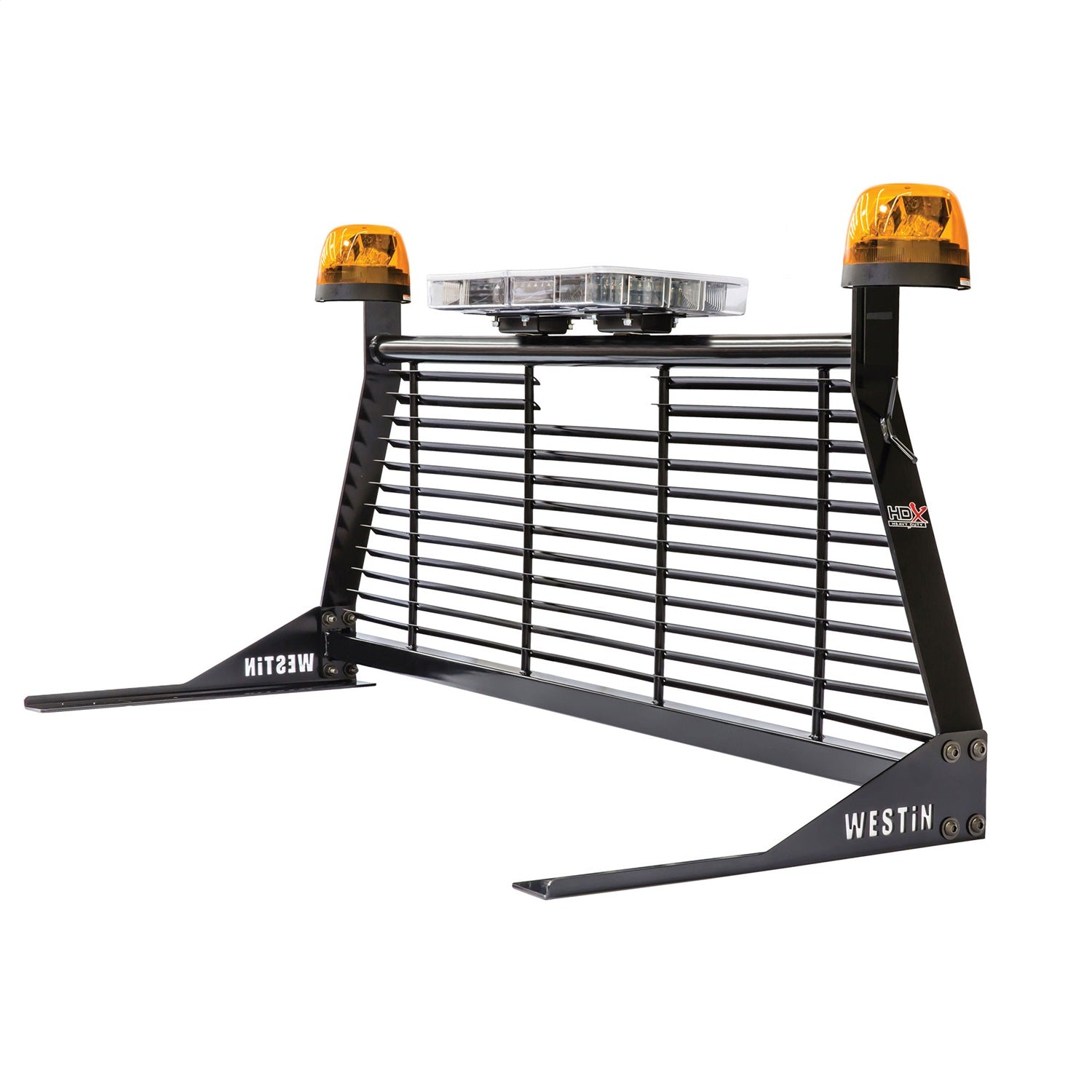 Westin 57 - 8025 1999 - 2023 GMC Sierra 2500/3500 HD HD Headache Rack - Black - Rugged Truck Gear
