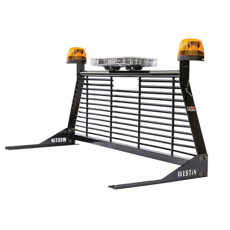 Westin 57 - 8025 1999 - 2023 GMC Sierra 2500/3500 HD HD Headache Rack - Black - Rugged Truck Gear