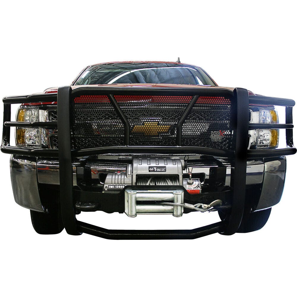 Westin 57 - 92275 Chevy Silverado 1500 2007 - 2013 HDX Winch Mount Grille Black - Rugged Truck Gear