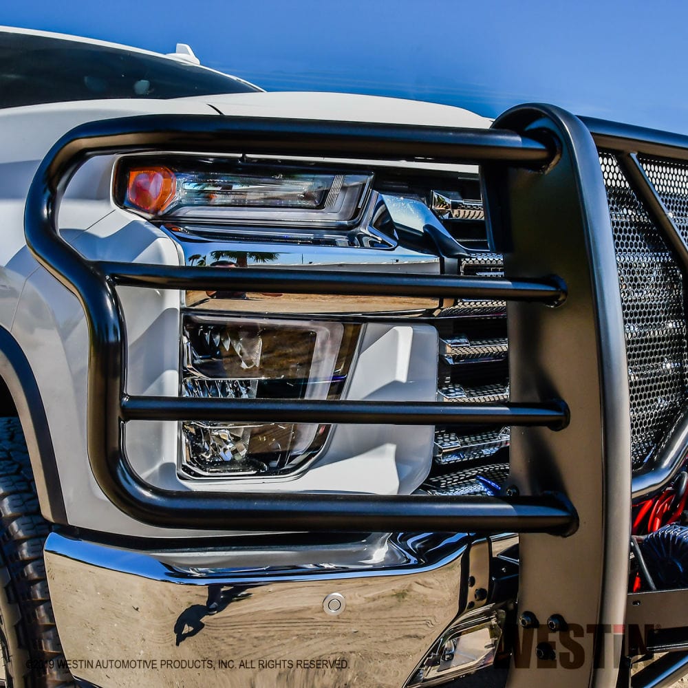 Westin 57 - 93995 2020 - 2024 Chevy Silverado 2500/3500 HD HDX Winch Mount Grille Guard - Rugged Truck Gear