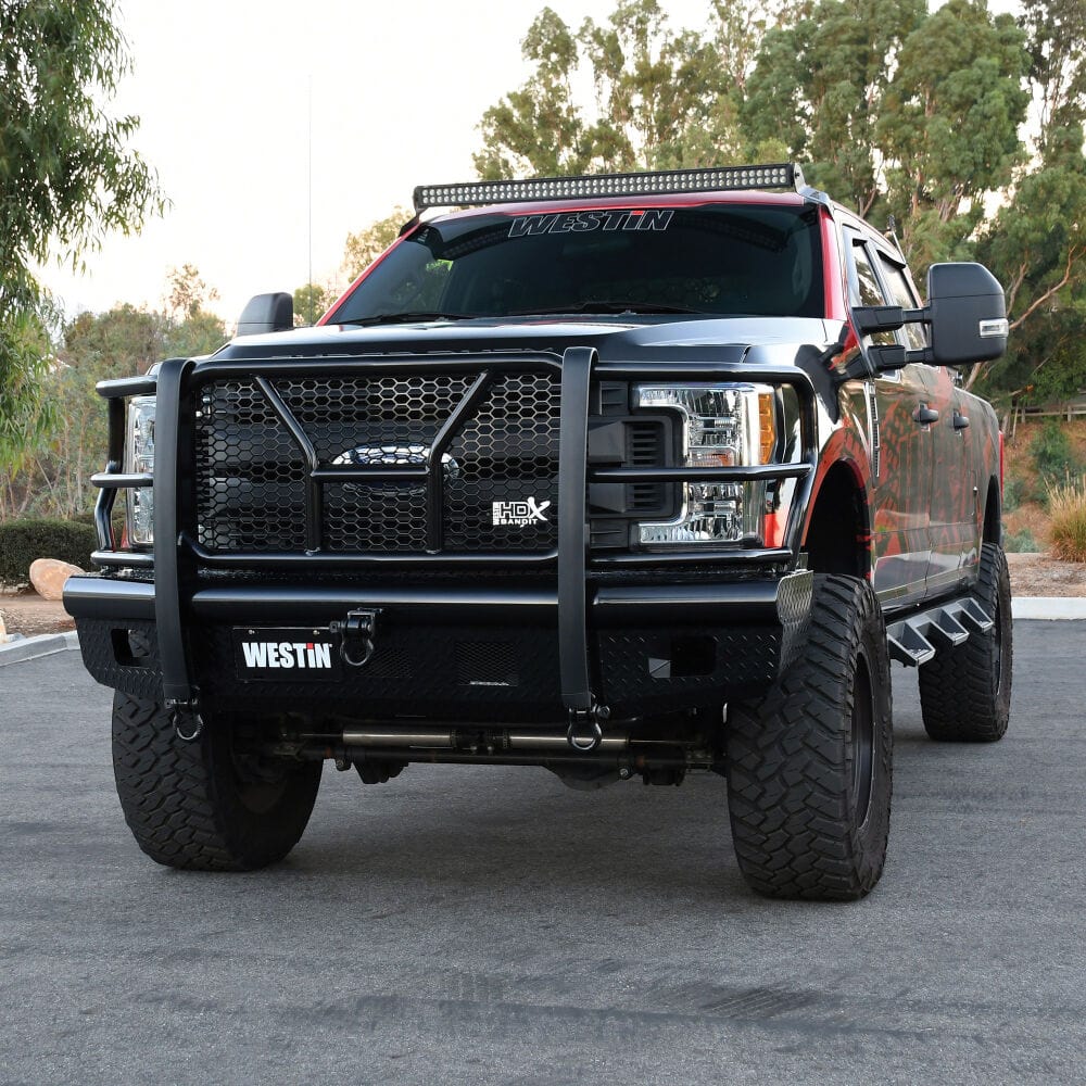 Westin 58 - 31125 Ford F250/F350 Superduty 2017 - 2022 HDX Bandit Front Bumper Non - Winch Black Finish - Rugged Truck Gear