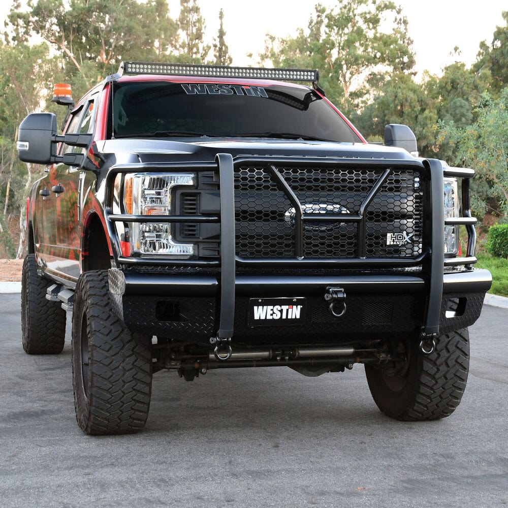 Westin 58 - 31125 Ford F250/F350 Superduty 2017 - 2022 HDX Bandit Front Bumper Non - Winch Black Finish - Rugged Truck Gear