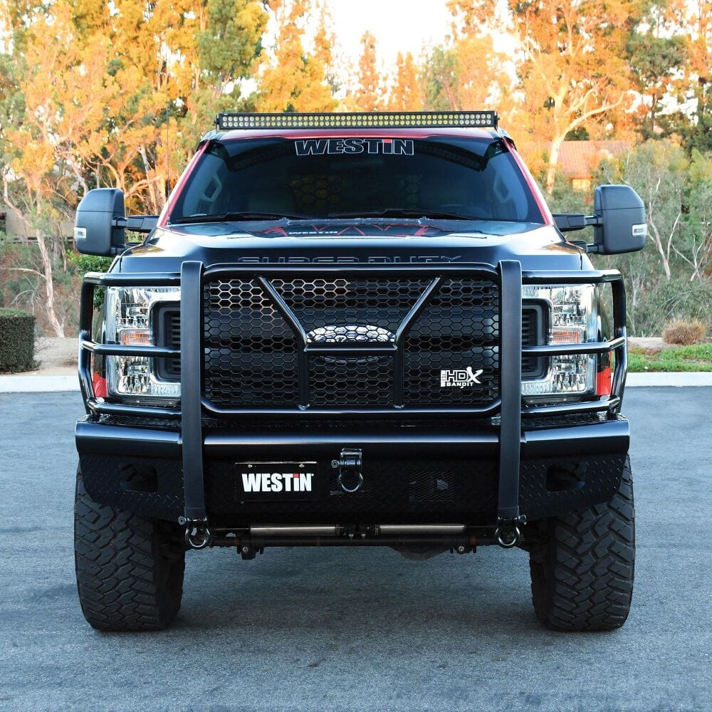 Westin 58 - 31125 Ford F250/F350 Superduty 2017 - 2022 HDX Bandit Front Bumper Non - Winch Black Finish - Rugged Truck Gear