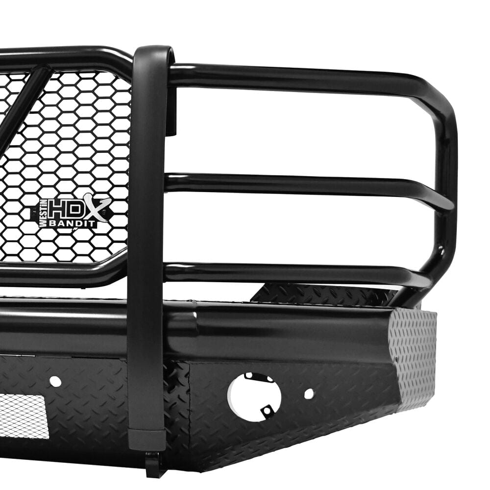 Westin 58 - 31155 Chevy Silverado 2500/3500 HD 2015 - 2019 HDX Bandit Front Bumper Non - Winch Black Finish - Rugged Truck Gear