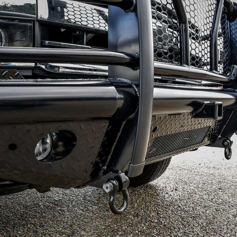 Westin 58 - 31155 Chevy Silverado 2500/3500 HD 2015 - 2019 HDX Bandit Front Bumper Non - Winch Black Finish - Rugged Truck Gear