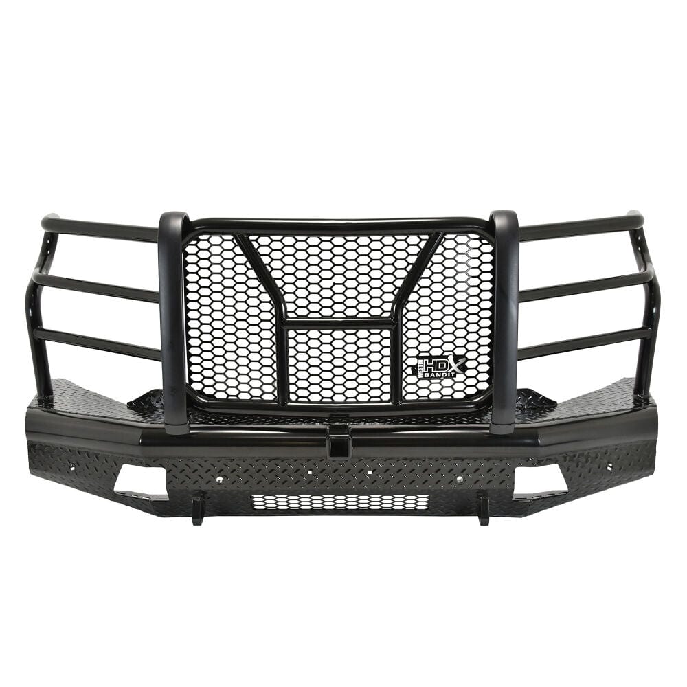 Westin 58 - 31155 Chevy Silverado 2500/3500 HD 2015 - 2019 HDX Bandit Front Bumper Non - Winch Black Finish - Rugged Truck Gear